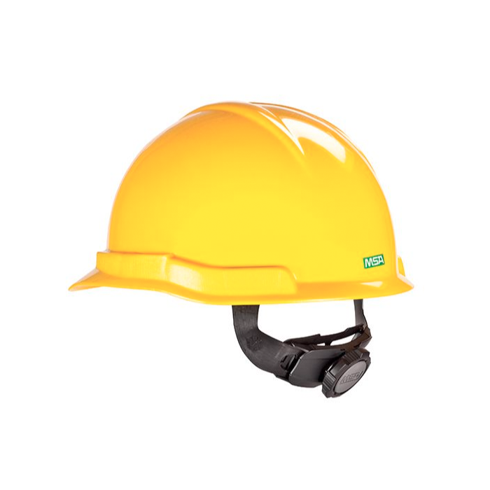 Yellow MSA Helmet